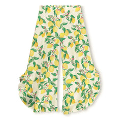 Molo - Aretha Ruffled Pants Lemons | Light Yellow