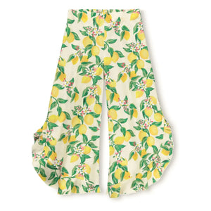 Molo - Aretha Ruffled Pants Lemons | Light Yellow