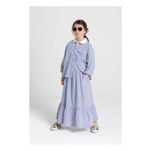 Smallable Kid - Clia Striped Shirt | Royal Blue