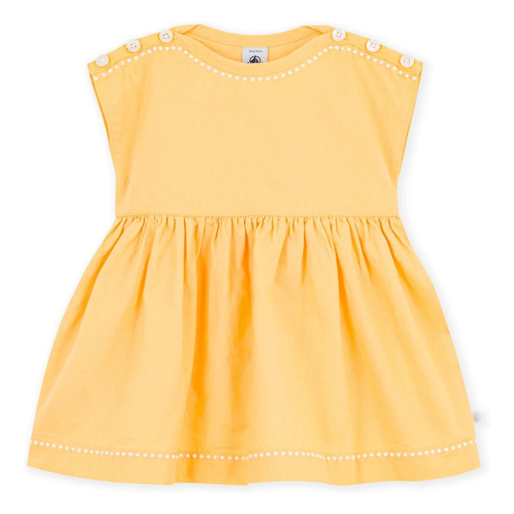 Petit Bateau - Simple Linen Dress | Yellow