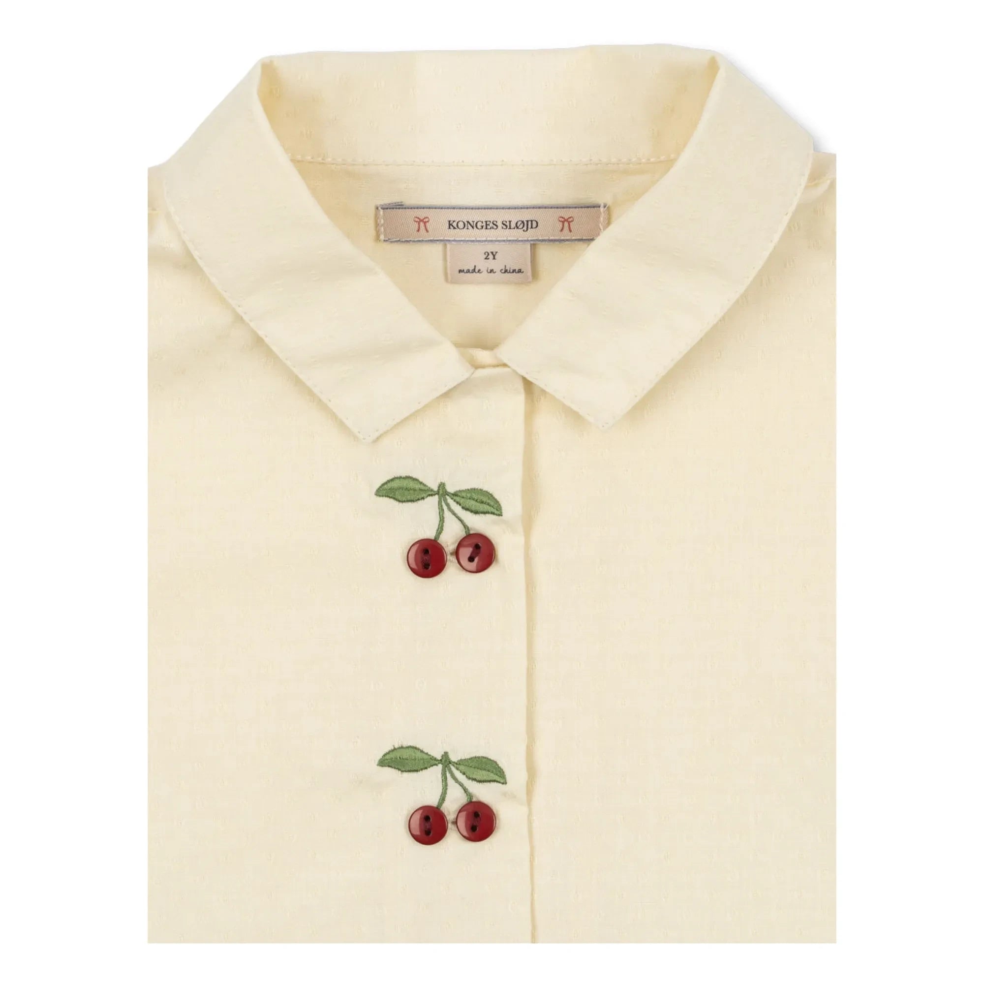 Konges Sløjd - Evia Cherry Organic Cotton Shirt | Cream