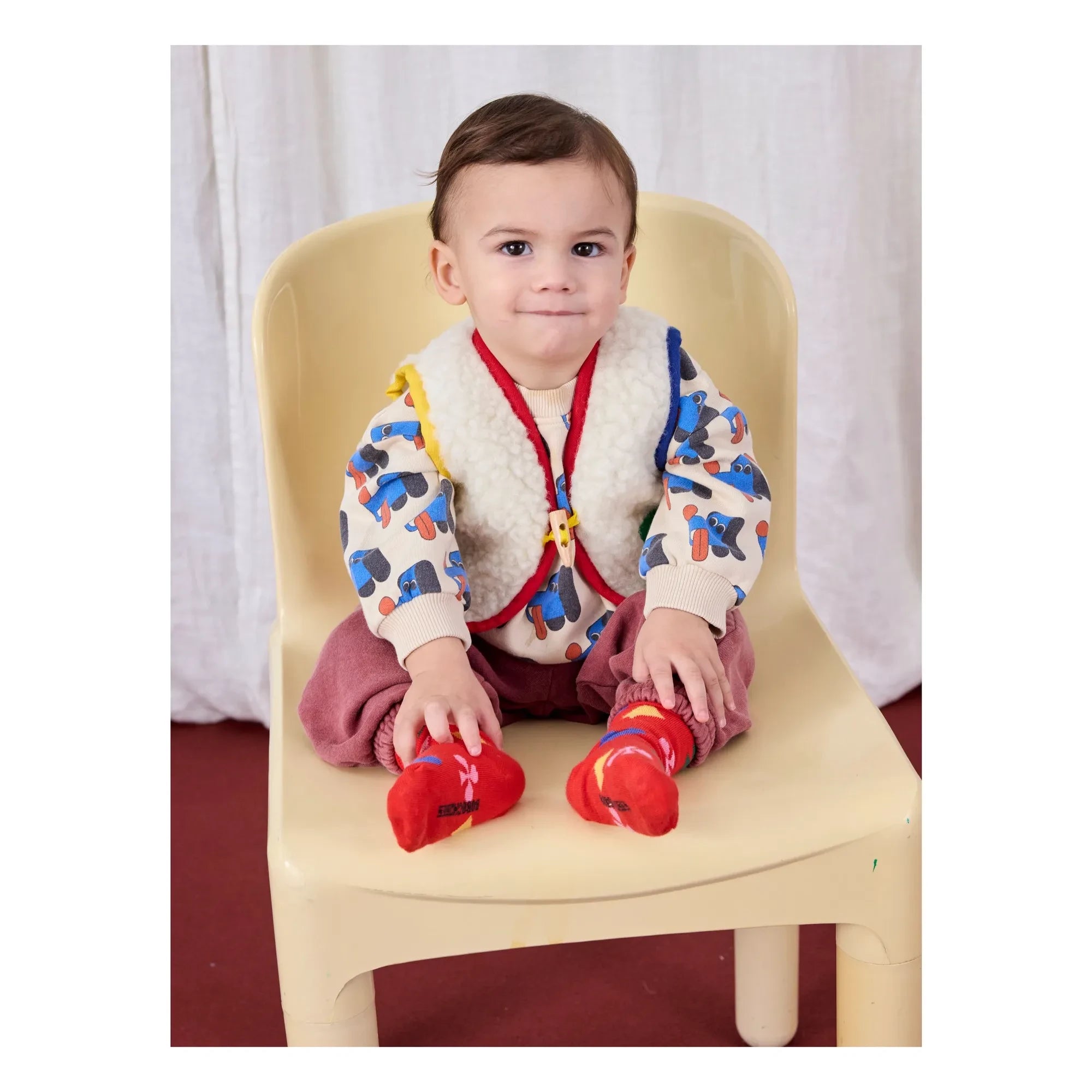 Bobo Choses - Organic Cotton Heart Socks | Red