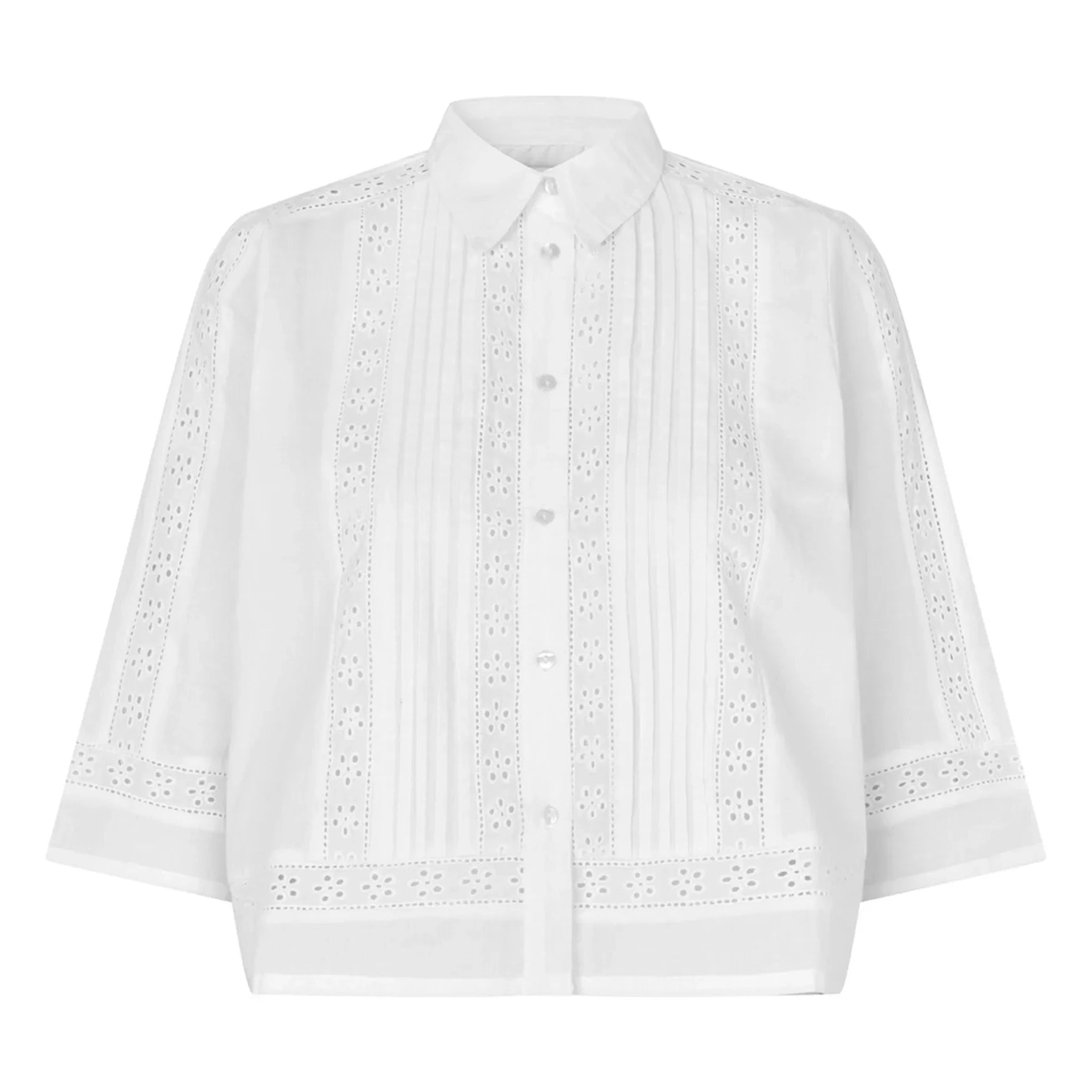 Lollys Laundry - Amora Cotton Shirt | White
