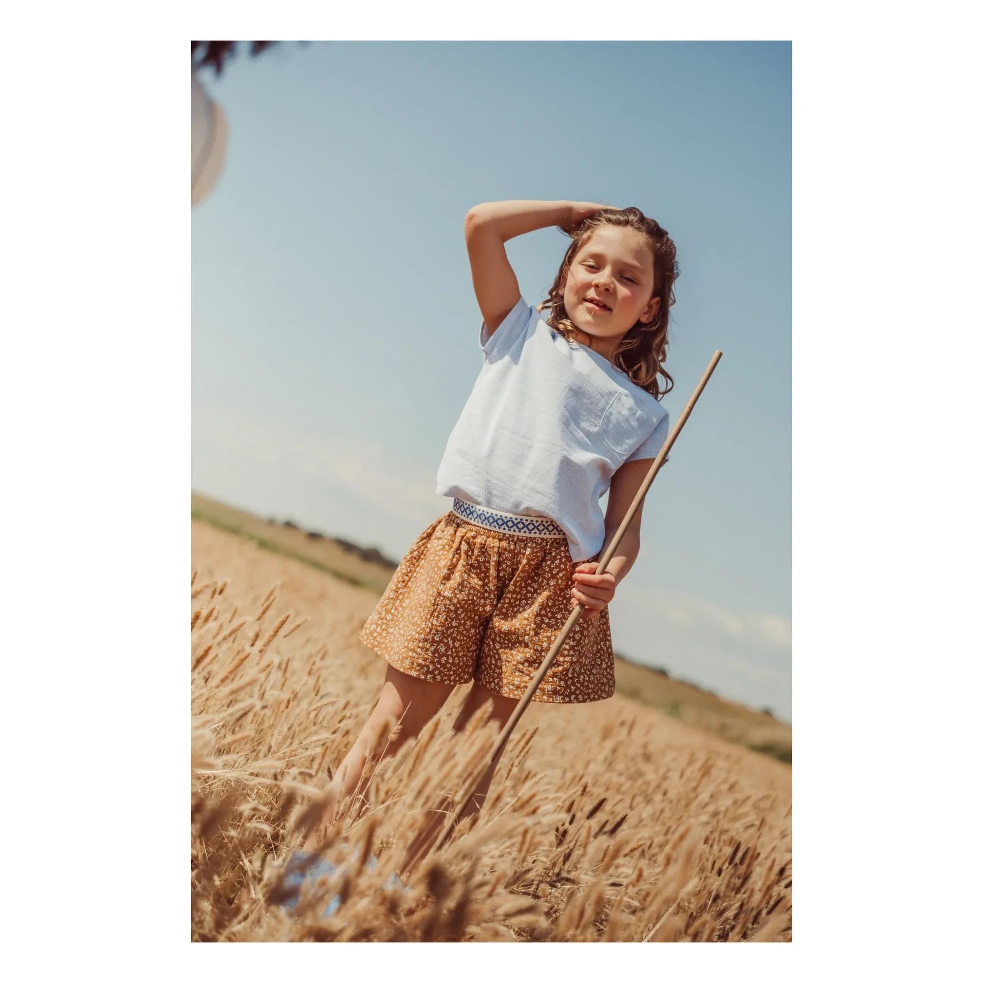 THE LiTTLE POETS - Rare Organic Cotton Shorts | Caramel