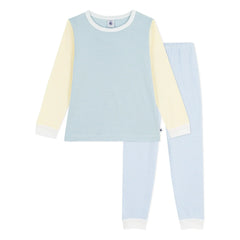 Petit Bateau - Milleraies Color Block Striped Pajamas | Green