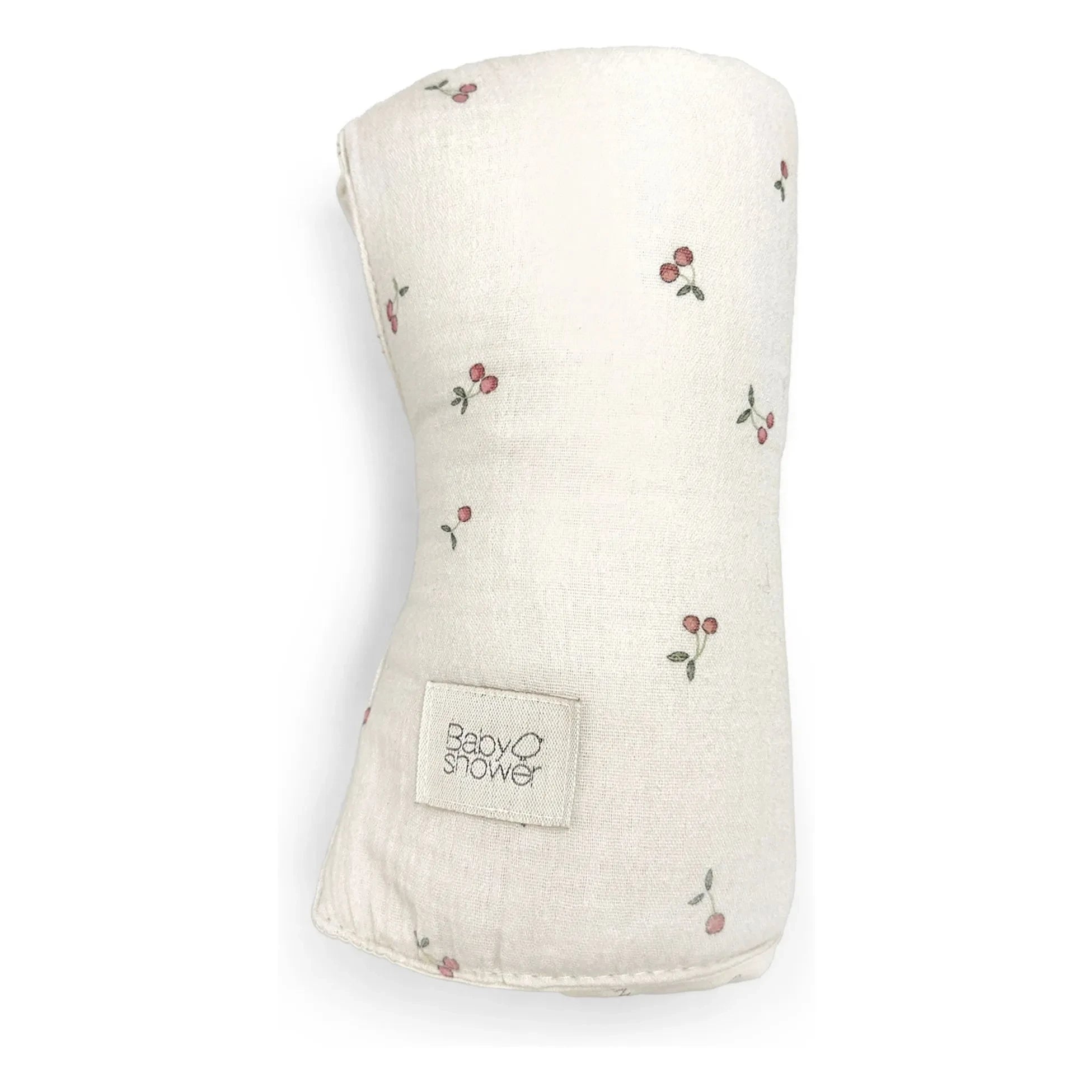 Babyshower - Knot Cherries seyahat alt değiştirme matı | Ecru