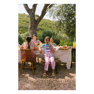 Favorite People - Amore Striped Overalls | Pink