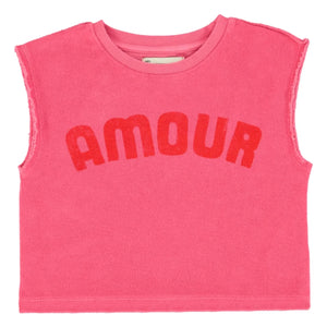 Piupiuchick - Love Organic Cotton Foam Top | Fuchsia