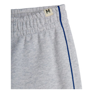 Mini Rodini - Organic Cotton Jogger with Ribbed Details | Heather Gray