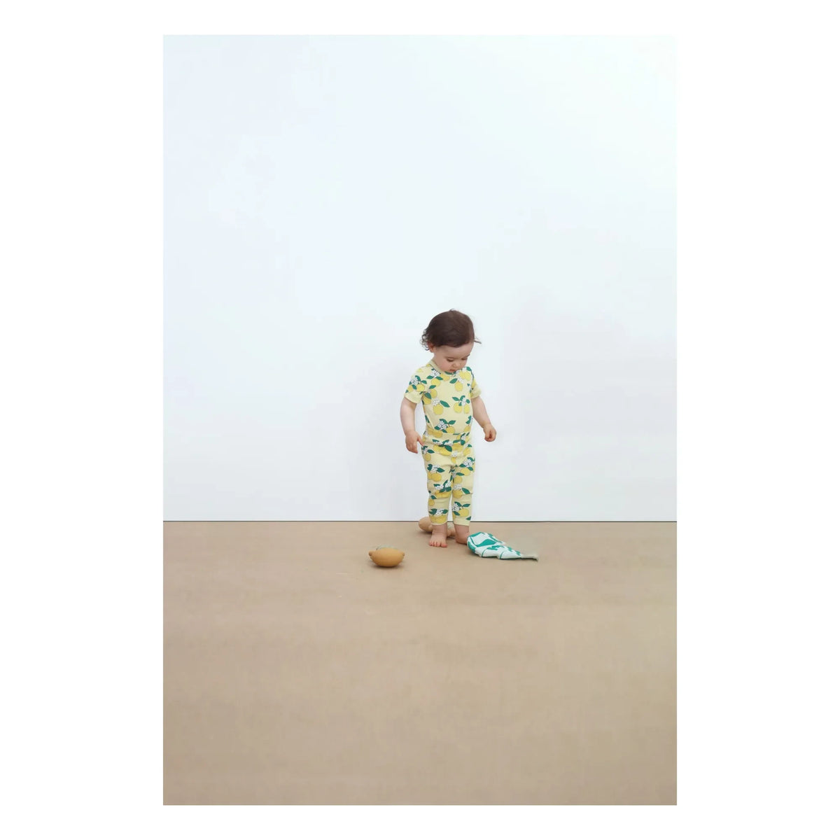 Tinycottons - Ribbed Leggings Orange Organic Cotton | Light Yellow