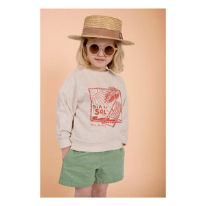 Loir - Sweat Dia Del Sol Chiné | Ecru