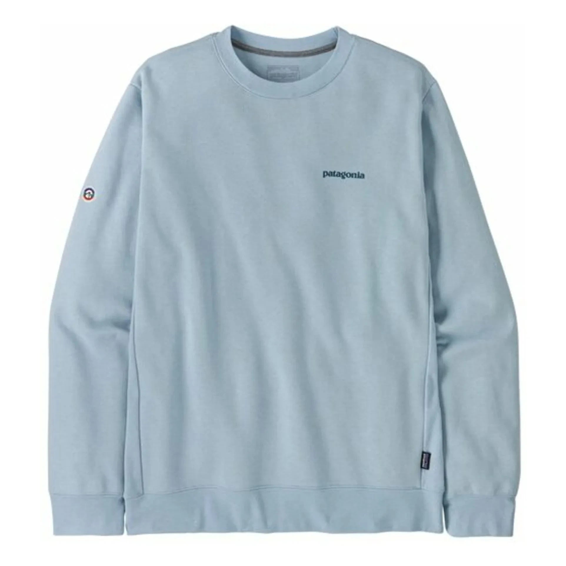 Patagonia - Fitz Roy Icon Uprisal Crew Sweatshirt Recycled Fibers | Light Blue