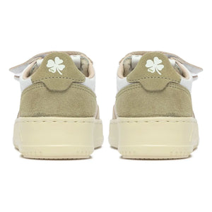 Autry - Kids Kidstripes Low Tricolor Suede Sneakers | Light Khaki
