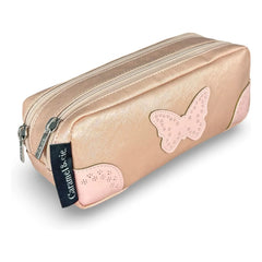 Caramel & Cie - Oxford Double Pen Case | Powder Pink