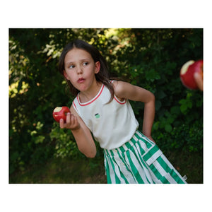 Goldie + Ace - Striped Pocket Skirt | Green