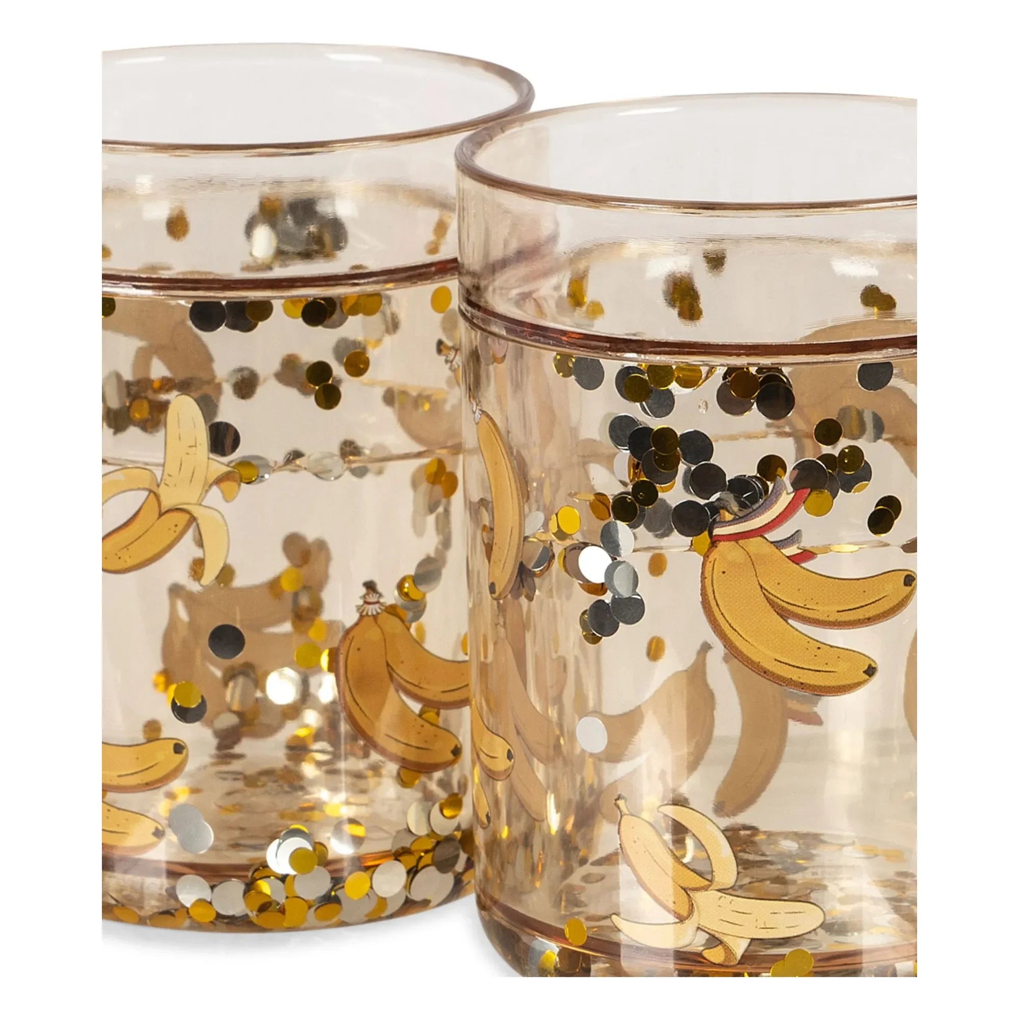 Konges Sløjd - Banana Sparkly Cups - Set of 2 | Yellow