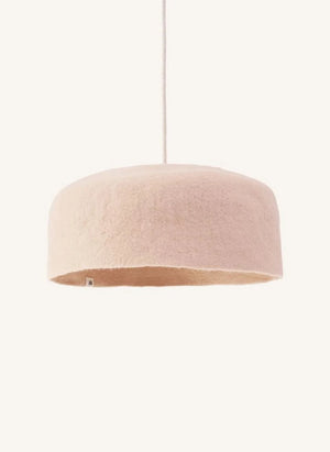 Muskhane - Double-Sided Felt "Yurt" Lampshade | Dusty pink