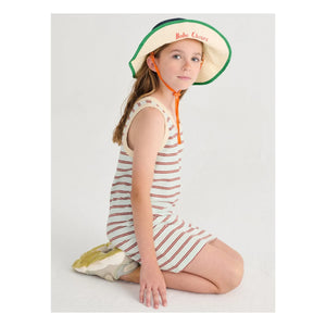 Bobo Choses - Striped Organic Cotton Tank Dress | Light Blue