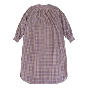 Hod - Sally Cotton Checkered Dress | Purple