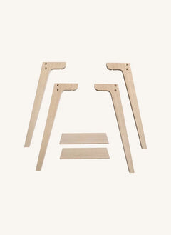 Oliver Furniture - Yüksek Masa İçin Ek Ayaklar, 66 cm | Beyaz