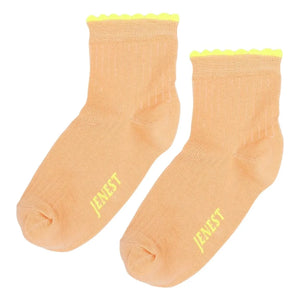 Jenest - Fancy Festoon Socks Organic Cotton | Apricot