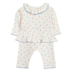 Tartine et Chocolat - Floral T-shirt and Leggings Set | Ivory
