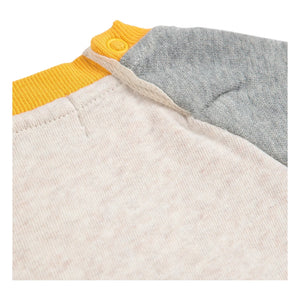 Bobo Choses - Color Block Clover Organic Cotton Sweatshirt | Beige