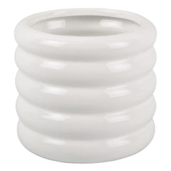 Present Time - Bobby Ceramic Flower Pot | White