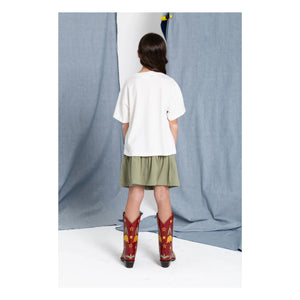 Hundred Pieces - Luna Boots Organic Cotton T-Shirt | White