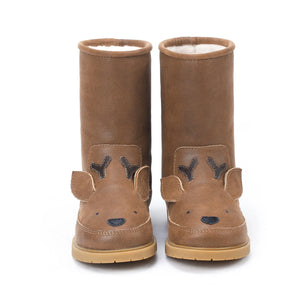 Donsje - Wadudu Fur-Lined Deer Boots | Earth Brown