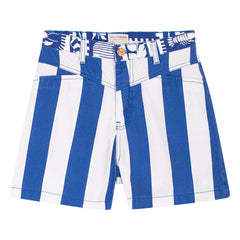 Favorite People - Positano Striped Shorts - Women's Collection | Blue