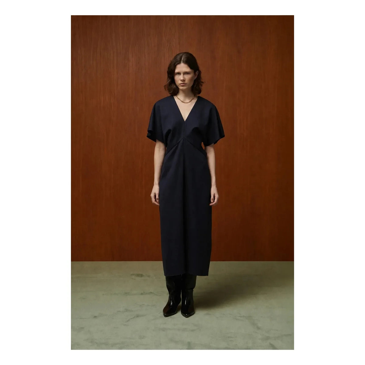BELLEPIECE - Madson Wool Dress | Navy