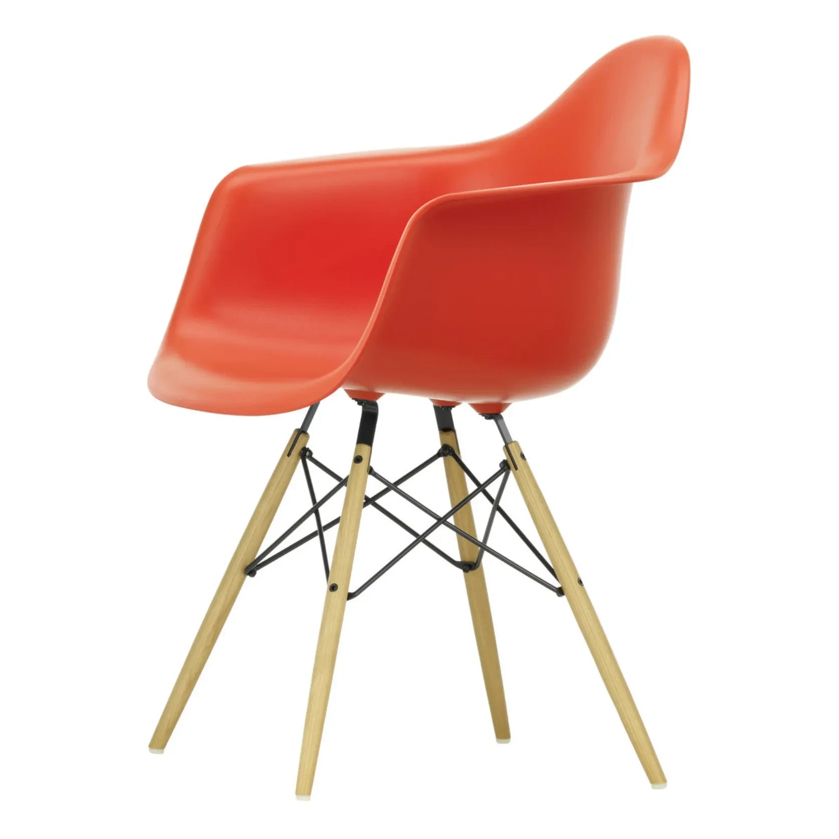 Vitra - DAW Chair - Maple Base - Charles & Ray Eames | Coquelicot Red