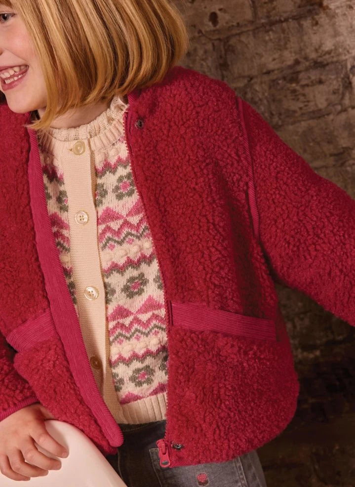Bonton - Peppa Sherpa jacket | Framboise