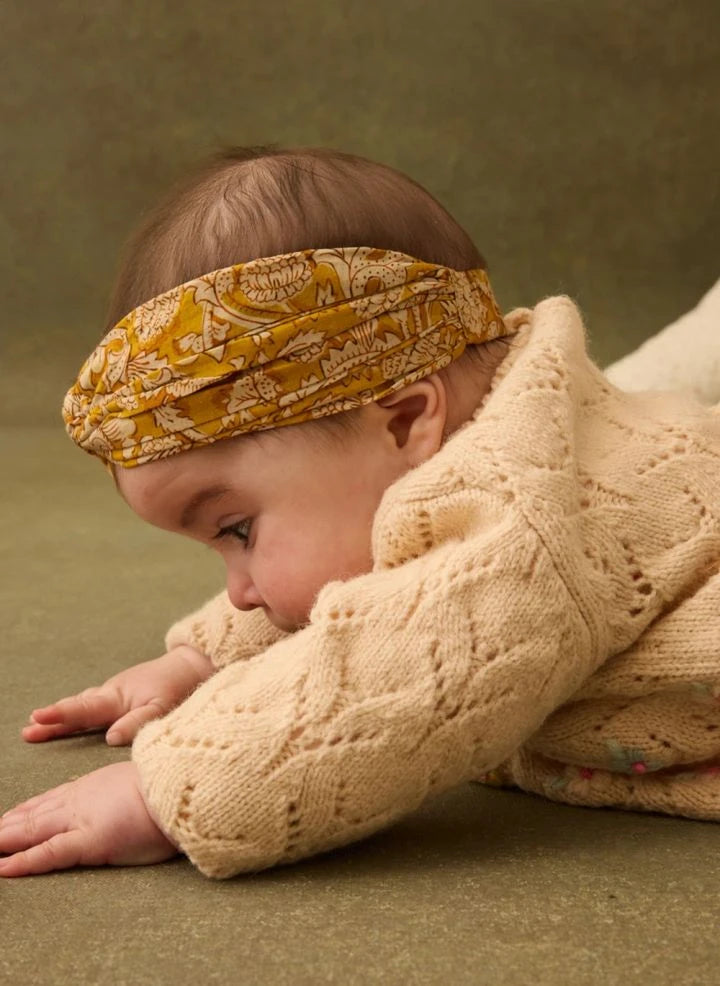 Louise Misha - Julie Organic Cotton Headband | Honey