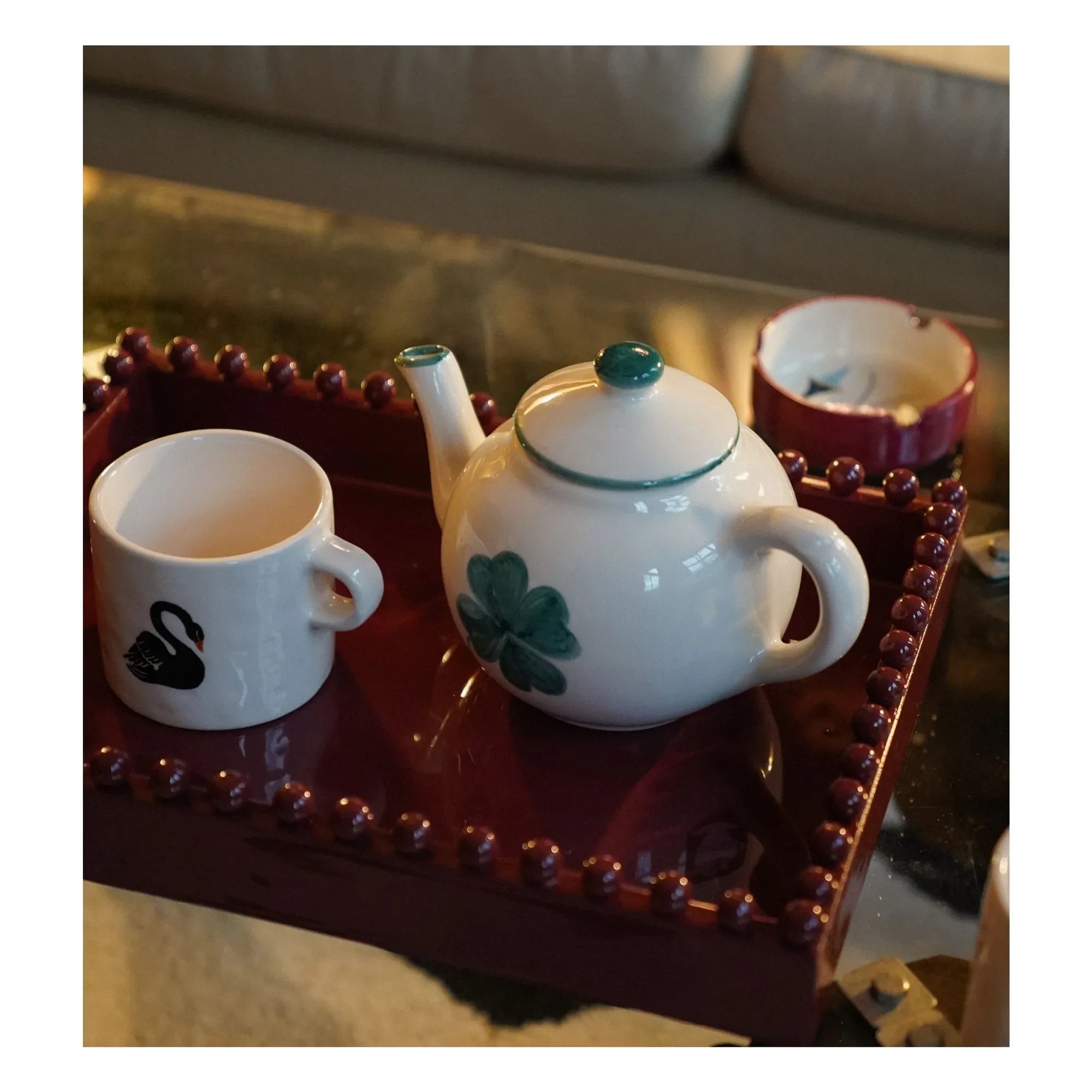 Anna + Nina - Shamrock Teapot | Green