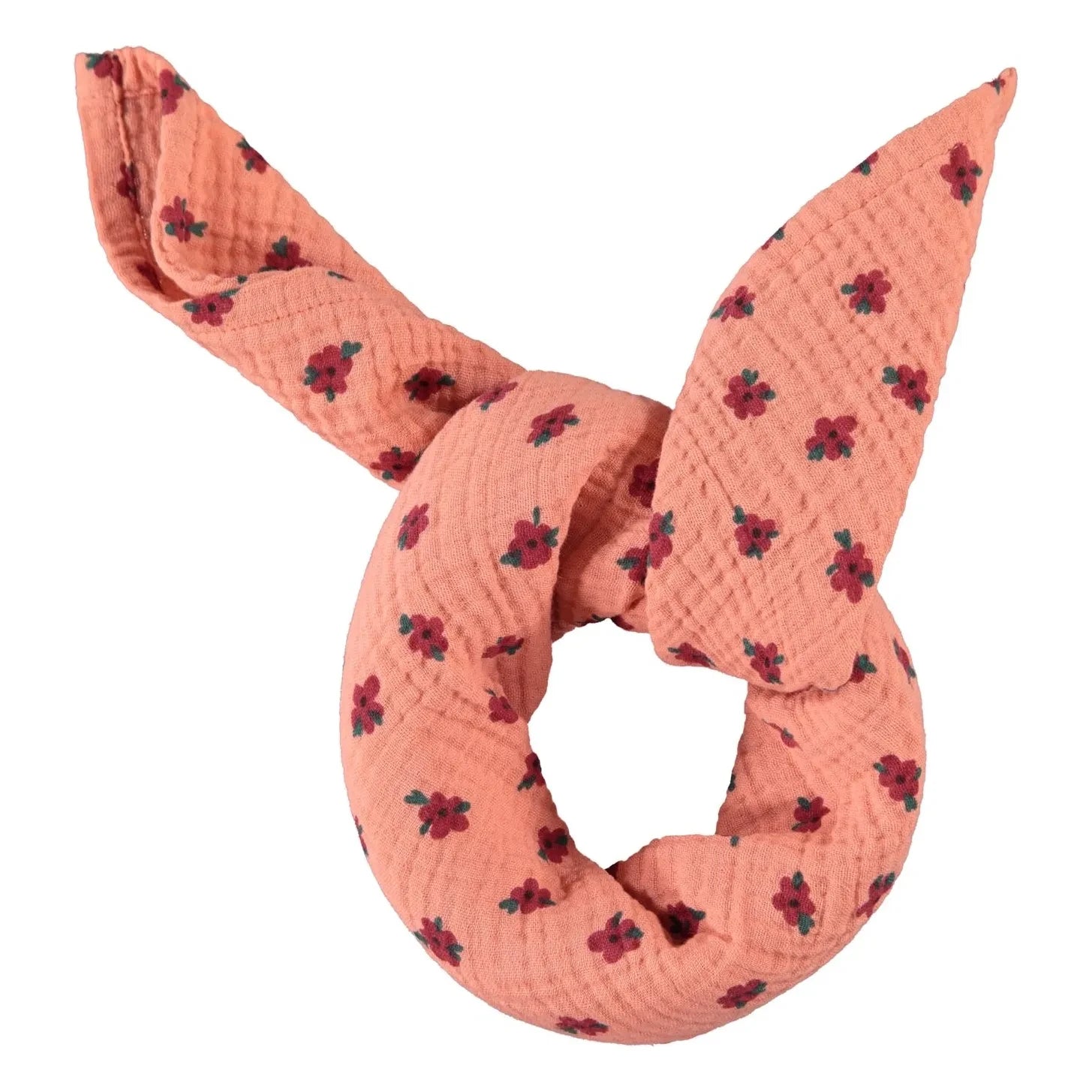 Piupiuchick - Organic Cotton Floral Bandana | Coral