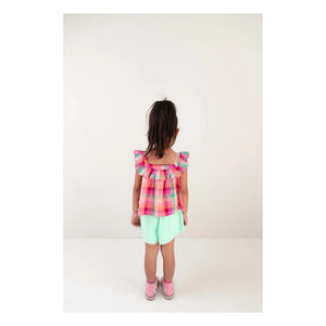 Jenest - Ball Didi Check Organic Cotton | Fuchsia