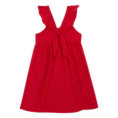 birinit - Chili Midi Dress Organic Cotton | Red