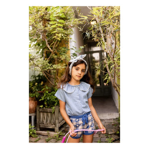 Louis Louise - Feston May Chambray Blouse | Light Blue