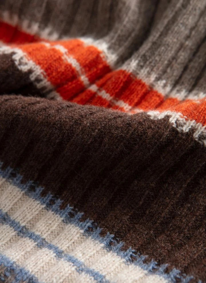 Edmmond Studios - Striped Sweater | Brown