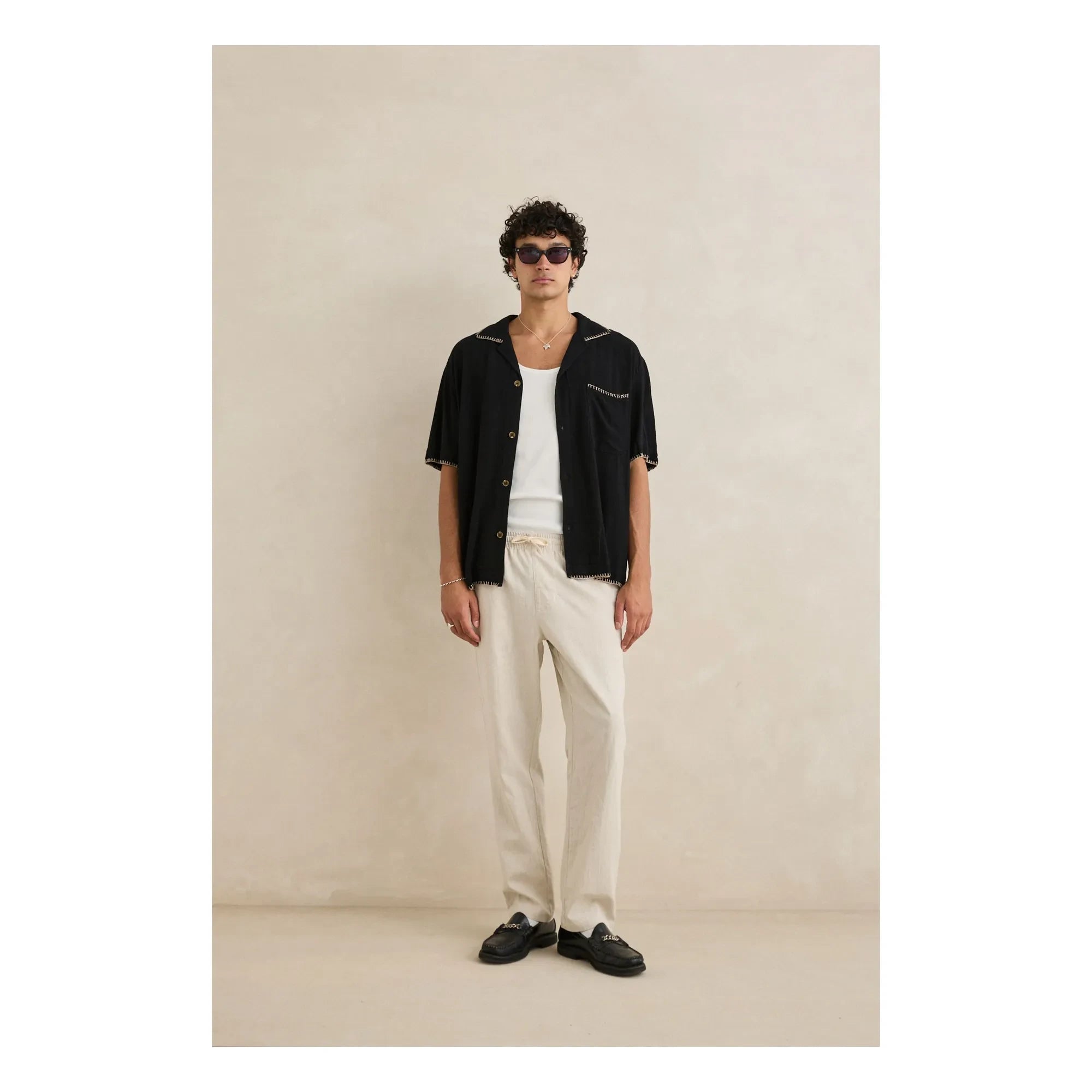 Rhythm - Jam Linen Pants | Cream