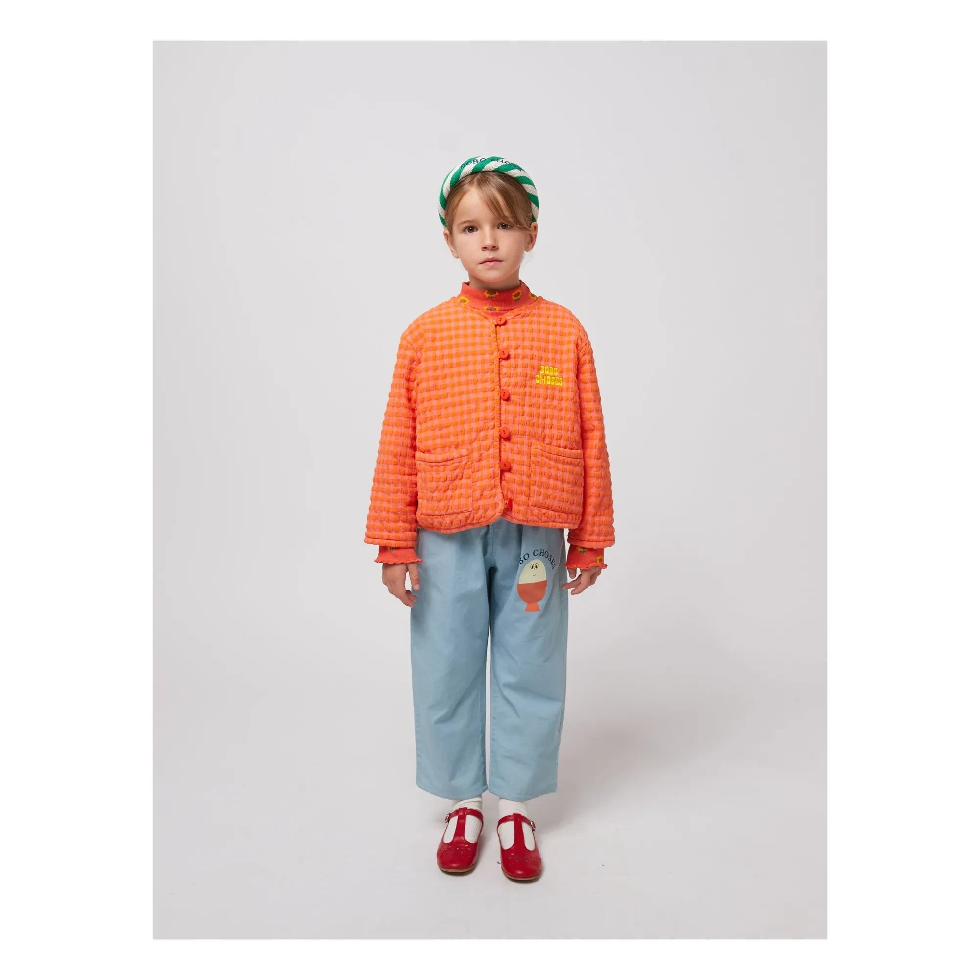 Bobo Choses - Gingham Jacket | Coral