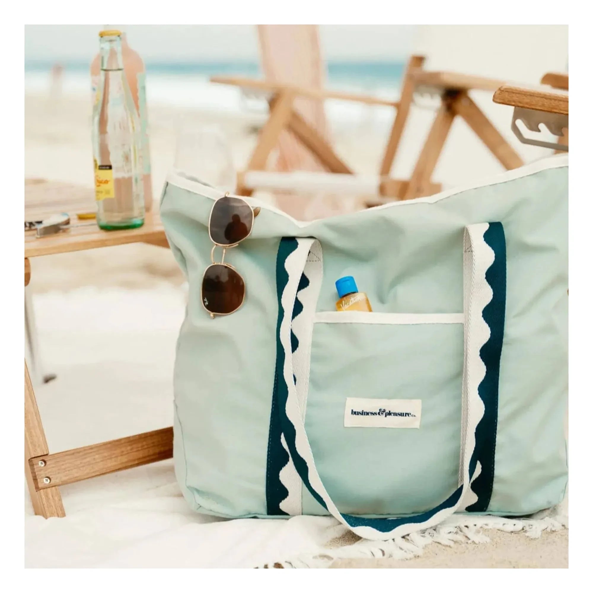Business & Pleasure Co. - Green Beach Bag