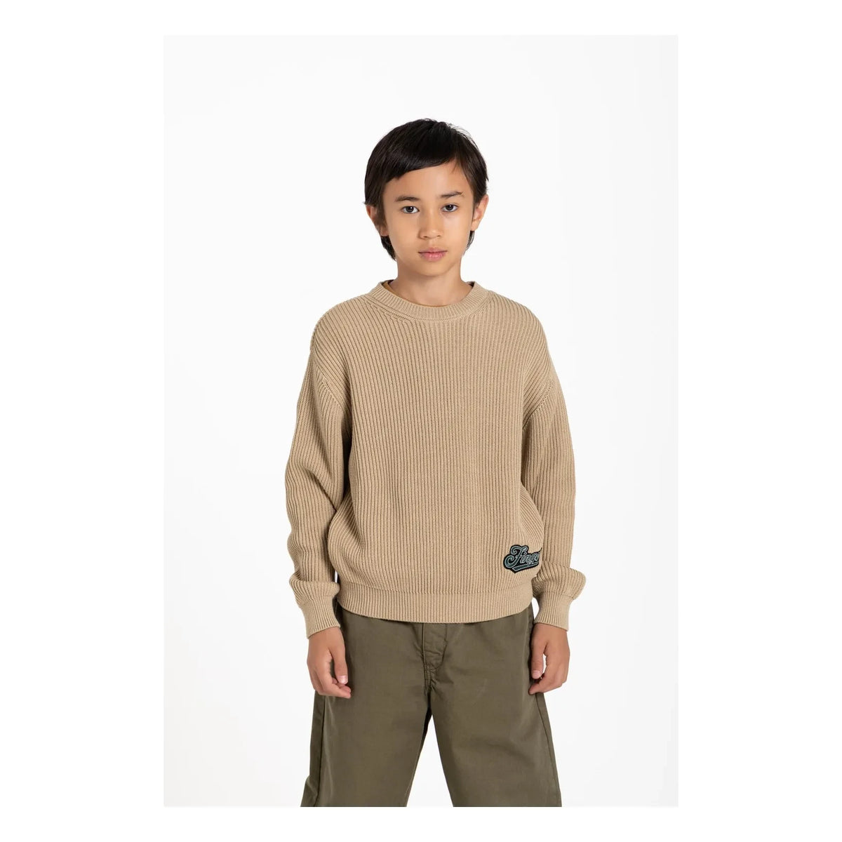 Finger in the nose - Mathis Organic Cotton Sweater | Beige