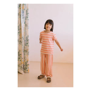 Studio Bohème - Porgy Striped Organic Cotton Pants | Pink