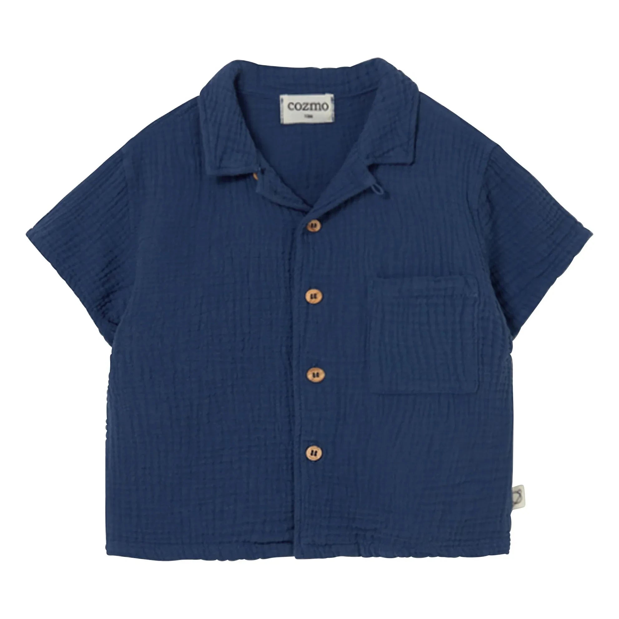 Cozmo - Abel Cotton Flannel Shirt | Navy Blue