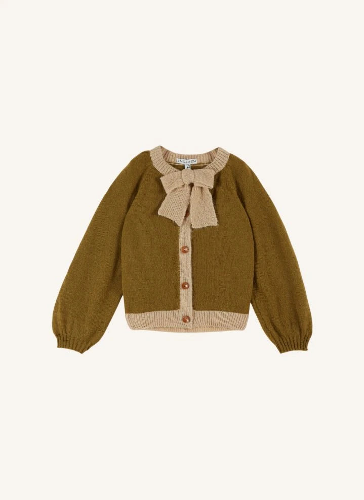 Emile et Ida - Wool Knot Cardigan | Caramel
