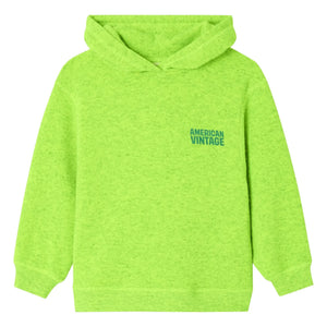 American Vintage - Evona Hooded Sweatshirt | Fluorescent Yellow