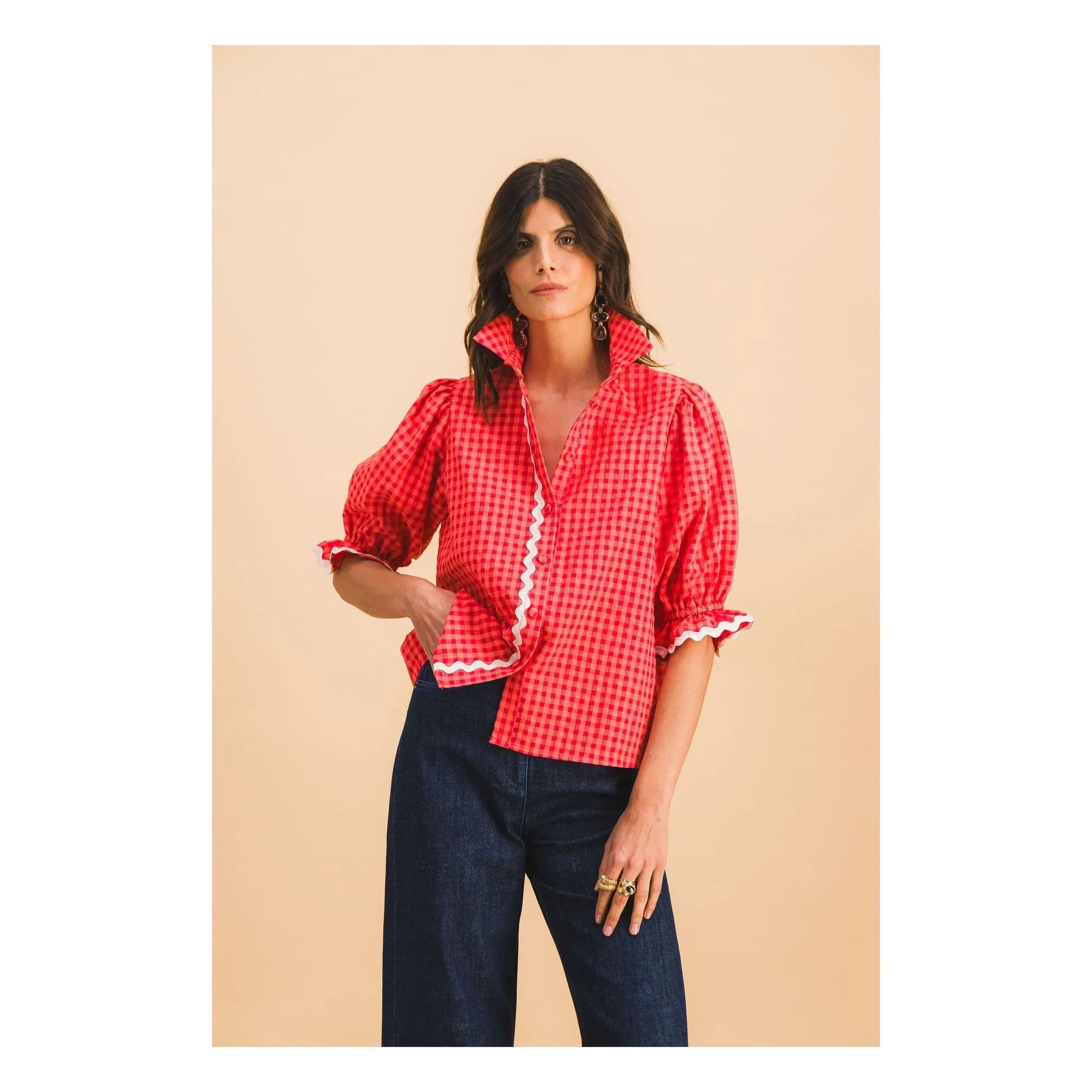 Elise Chalmin - Jim Cotton Shirt | Red